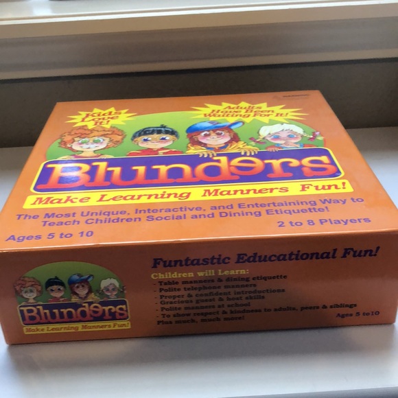 New Children’s Board Game Blunders Manners Game For Kids Ages 5-10 - Picture 2 of 11